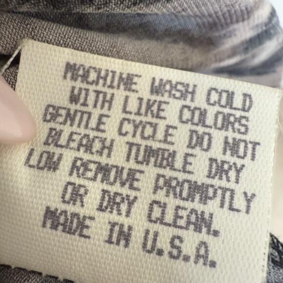 Vintage Y2K LILY Brown Animal Print Top V Neck 3/4 Sleeves Twist Front Stretch S - Picture 8 of 9